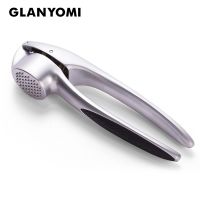 Professional Garlic Press Heavy Soft-Handled Zinc Alloy Garlic Mincer and Crusher - Kitchen Tools