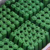 500 Pcs Green Masonry Screw Fixing Wall Anchor Plugs 6mm x 27mm