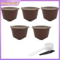 【YF】 Filtro De Café Reutilizável com Escova Colher Cápsulas Recarregáveis Vagens Plástico DOLCE GUSTO Alta Qualidade 1 a 7Pcs