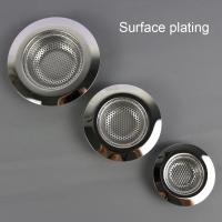 Stainless Steel Kitchen Bathroom Sink Strainer Waste Plug Sink Filter Waste Collector Hair Catcher Shower Drain Hole Filter Traps Drains