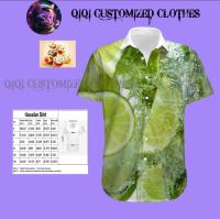 Lemon Fruit Design Hawaiian Shirt Suitable for All Seasons, Casual High Quality Hawaiian Shirt, Unisex, Size S-3XL