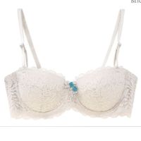 Annebra บราเสริมทรง ตะขอหลัง ทรง1/2เต้า มีโครง เสริมฟองน้ำ Push up Mold Bra Brazillian Touch รุ่น AB1-582 สีเบจ