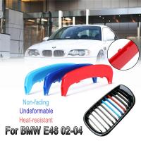 LAIFU 3สีไตกระจังหน้าบาร์ปกลายคลิปรูปลอกสำหรับ BMW E46 02-04ซีดานและรถเก๋ง