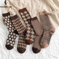 5 Pairs Winter Socks Women Leopard Print High Quality Long Cotton Socks Cute Korean Girl Style Streetwear Fashion Vrouw Socken