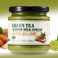 Feliz green tea almond spread เฟริซครีมชาเขียวผสมอัลมอนด์ 250g. exp 23/06/23