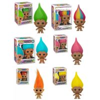 HOT!!!✱ cri237 FUNKO POP Good Luck Trolls - Rainbow/Blue/Pink/Orange/Yellow Hair Trolls Green Troll Doll Pop! Vinyl Figure (2020 ECCC)