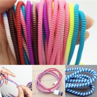 10Pcs/lot Spiral USB Data Charger Cable 50cm Cord Protector Wrap Cable DIY Winder For iPhone 5 6 6S 7 8 Plus Samsung HTC