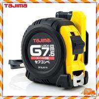 TAJIMA ตลับเมตรสายโลหะ G Lock ยาว 7.5 เมตร รุ่น GL25-75BL สีดำ ชนิดม้วนกลับอัตโนมัติ