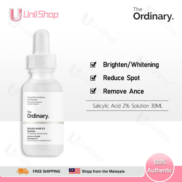 Ordinary salicylic acid 2 solution 30ml cleans pores, removes