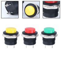 12V 16mm Start Switch Boat Horn Metal Round Button Momentary Switch For Car Boat Round Push Button Momentary Switch Control