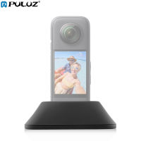 สำหรับ Insta360. X3 PULUZ เบสซิลิโคนขาตตั้งเดสก์ท็อป (สีดำ)