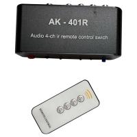 -401R 1 Input 4 Output RCA Audio Distributor Signal Selector Tone Volume for Amplifier Board