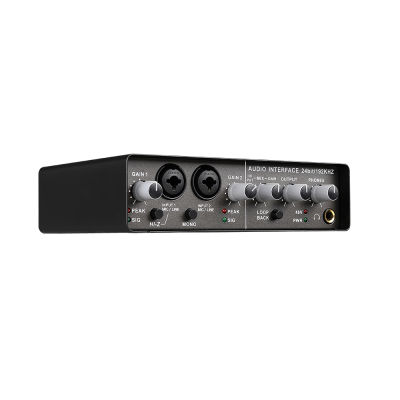 New Teyun Q-24 Audio Interface 2 in 4 out Sound Card with Monitoring Electric Guitar Live Recording Professional Sound Card
