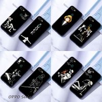 ▬◄◇ OPPO A3 A3S A5 A9 A5S A7 A12 A12E เคสมือถือแบบซิลิโคน สำหรับ One Piece Black