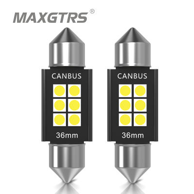 2x3030ชิปพู่ห้อยC5wหลอดไฟLed CANBUS C10wโดมโคมไฟอ่านหนังสือภายในรถป้ายทะเบียนแสงสีขาวน้ำแข็งสีฟ้า12โวลต์-Laojie