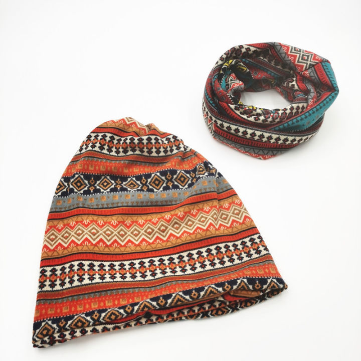 หมวกบีนนี่-ผ้าพันคอ-แบบบาง-ให้ความอบอุ่น-เหมาะกับฤดูใบไม้ร่วง-และฤดูหนาว-สําหรับผู้หญิง