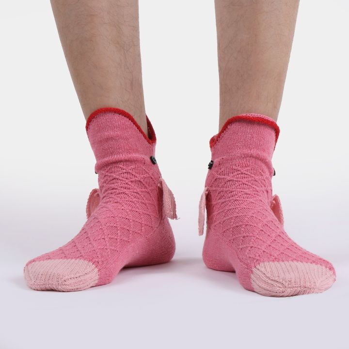 ถุงเท้าถักถุงเท้าตาข่ายลายฟังกี้ถักกำไลข้อมือถักทันสมัยลายถัก