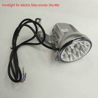 ไฟหน้า Led ด้านหน้า36V 48V พร้อมเมาท์สำหรับ Skuter Listrik จักรยานไฟฟ้าชิ้นส่วนแปลงรถสามล้อเอทีวี MTB