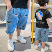 Summer Fashion 2-8 Years Boys Jeans Shorts Kids Denim Trousers Clothes