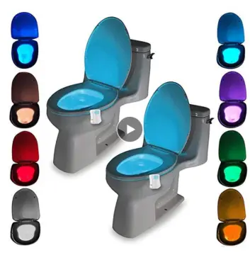 LED Toilet Bowl Light, Motion Sensor 8-Color Changing Waterproof