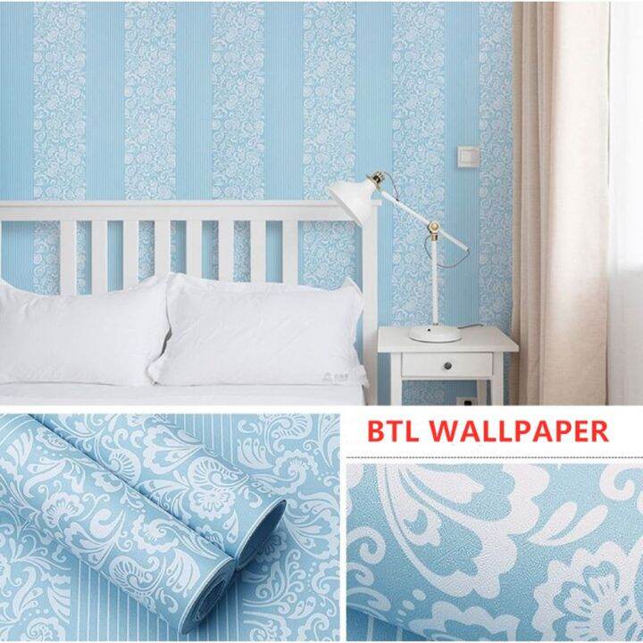 C3 42 Corak Bunga 2D PVC Wallpaper Sticker 45CM X 10 Meter Self