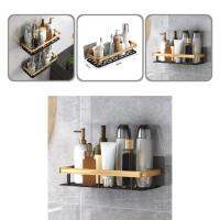 Aluminum Durable Draining Holes Bathroom Organizer Wall Mounted Bathroom Organizer Eco-friendly for Hotel