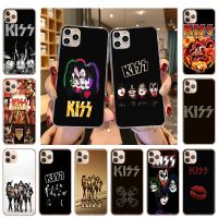 Soft TPU Phone Case For iPhone 13 Pro 12 Mini 11 XS Max 7 8 6 6s Plus SE2020 X XR KISS Band Transparent Silicone Cases Cover