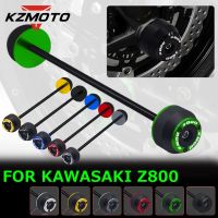 For KAWASAKI Z800 Z 800 2013 2014 2015 2016 Motorcycle Front Rear Axle Fork Wheel Protector Crash Slider Pad LOGO z800