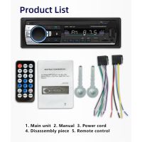 ESSGOO Bluetooth 1 Din Car Multimedia Receiver Player Dual Usb Mp3 Audio 12v Car Stereo Fm Radio Aux-In Input Receiver - Swm530