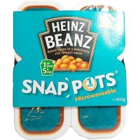 (แพ็ค 2) Heinz Baked Bean 4 Snap Pots 800 กรัม