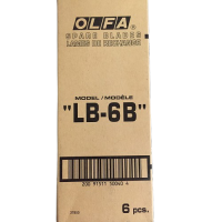 ใบมีดคัตเตอร์ OLFA LB - 6B ขายส่ง ยกกล่อง 36 ใบ จำนวน 1 กล่อง