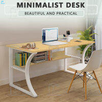 DeskShop โต๊ะทำงาน โต๊ะวางคอมพิวเตอร์ Computer DESK โต๊ะทำงานใหญ่ โต๊ะทำการบ้าน  โต๊ะทำงานเหล็ก โต๊ะทำงาน ไม้ ชั้นวางของ ขนาดหน้าโต๊ะ120x60x75CM