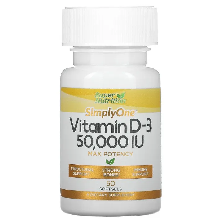 Vitamin D3, 50,000 IU, 50 Softgels Lazada PH