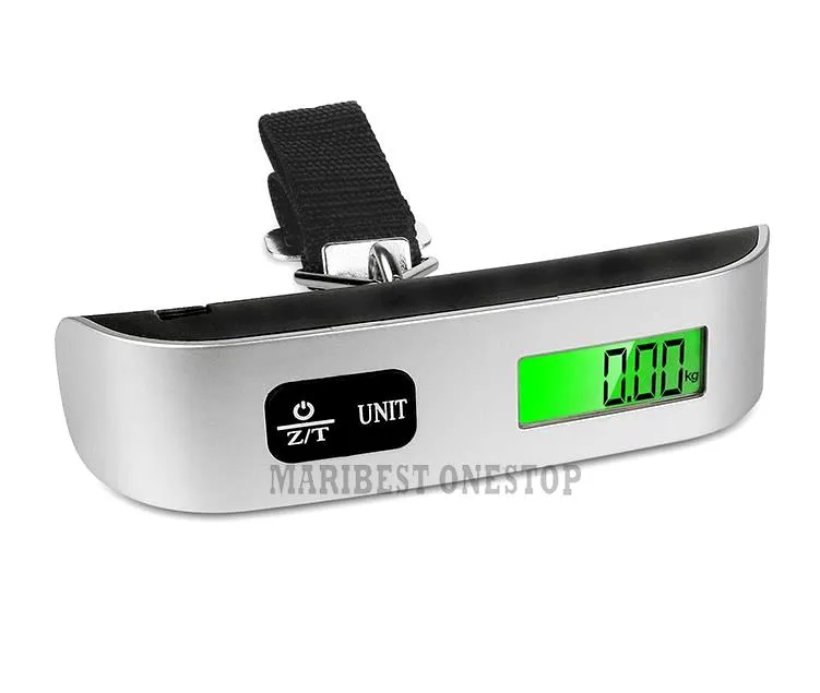 Global Phoenix Portable Digital Luggage Scale 50kg 10g LCD Hanging Luggage  Scale Electronic Digital Weight Scale for Travel Household