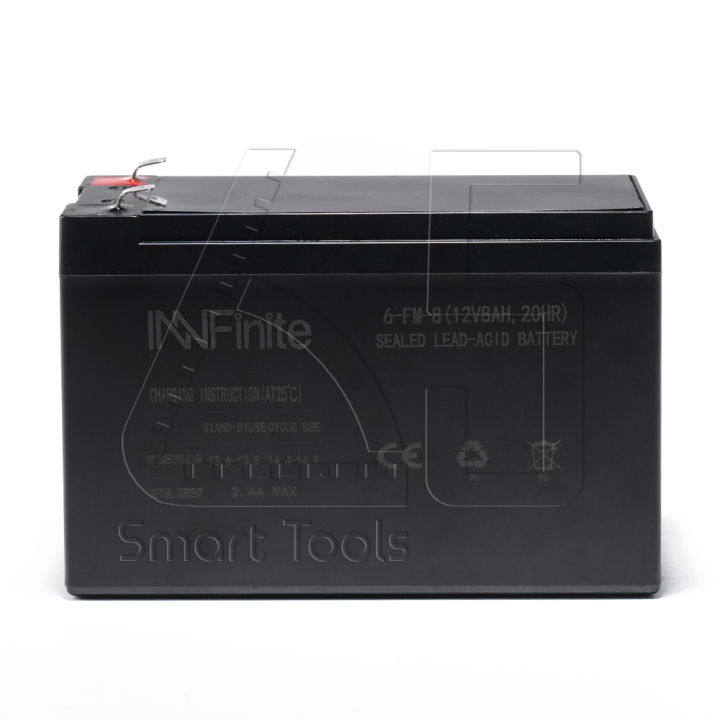 innfinite-แบตเตอรี่-12v-8ah-แบตเตอรี่แห้ง-แบตเตอรี่เครื่องสำรองไฟ-แบตสำรองไฟ-ups-ไฟฉุกเฉิน-เครื่องมือเกษตร-แบตเตอรี่เครื่องพ่นยา-ใส่เครื่องพ่นยา-sealed-lead-acid-battery-แบตแท้-ล็อตใหม่-แบตใหม่ทุกก้อน