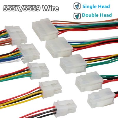 【CW】 2PCS/LOT 5556 5557 5559 4.2mm Pitch Row 2P 10P air Docking Wire 20AWG Male and Female Plug