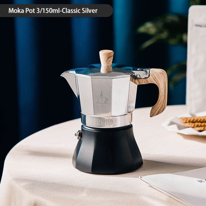 ONEISALL Handmade Coffee Pot Moka Pot with Handle Household Drip