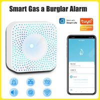 ﹍ Tuya Zigbee Smart Air Quality Sensor PM2.5 PM10 Combustible Household Smart LPG Gas Alarm Detector Leakage Sensor Fire Safety