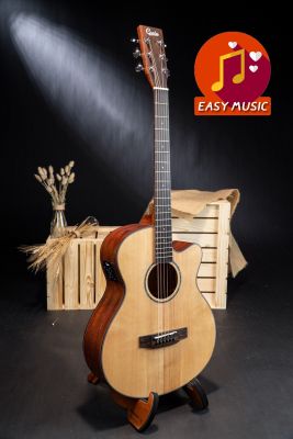 กีตาร์โปร่งไฟฟ้า Gusta SGA-SPE Acoustic-Electric Guitar
