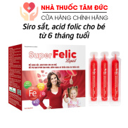 Siro sắt, acid folic dạng nước SUPER FELIC LIQUID hỗ trợ quá trình tạo máu