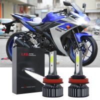 หลอดไฟหน้า LED สําหรับ Yamaha YZF-R3 2015 2016 2017-2 ชิ้น รับประกัน 10 เดือน