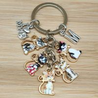 【YF】✲◎  New Fashion A-Z Couple Keychain Enamel Alloy Jewelry Accessories