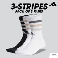 Adidas อาดิดาส ถุงเท้า (1แพ็ค มี 3 คู่) Socks 3S CRW BOLD 3P IC1279 (800)