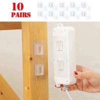 Multi-Purpose Hooks Cable Organizer Double-Sided Adhesive Wall Hooks Waterproof Towel Hooks Stickers Kitchen Bath Door Hooks