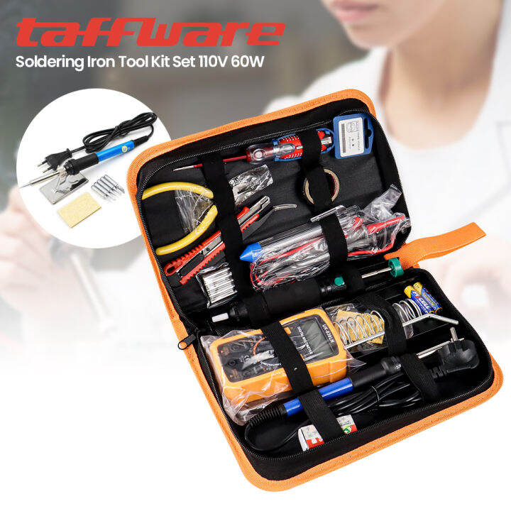 HandsKit Soldering Iron Tool Kit 110V 60W 908 Solder Set Lengkap
