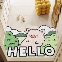 1pc Welcome Door Mat Cute Thickened Non-slip Front Door Outdoor Indoor Entrance Mat Welcome Mat Machine Washable Suitable