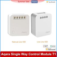 ◈△✈ Aqara Switch module T1 Single Chiannel Relay Controller Zigbee 3.0 with / No Neutral Smart home Timers Remote Control Homekit