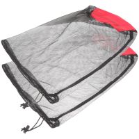 2 Pcs Sleeping Bag Storage Travel Organizer Pouch Bag Bags Luggage Lingerie Wash Packing Holder Mesh Cubes Nylon Holding Nets