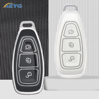 TPU แฟชั่นโครงเปลือกนอกเคส Kunci Remote Mobil สำหรับ Ford Focus 3 4 Mondeo MK3 MK4 Fiesta Ecosport Kuga ST C-Max B-Max