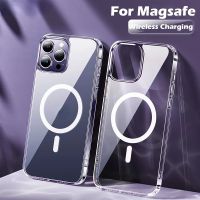 ??เคสแม่เหล็กชาจน์ไร้สายกันกระแทก magnatic case สำหรับไอโฟน 14 pro max 14plus 13 pro max 12 pro max 11 pro max